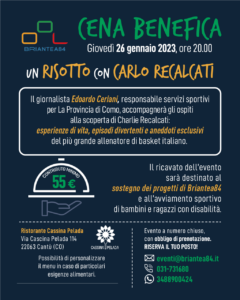 A cena per Briantea84- primo appuntamento con Charlie Recalcati 2