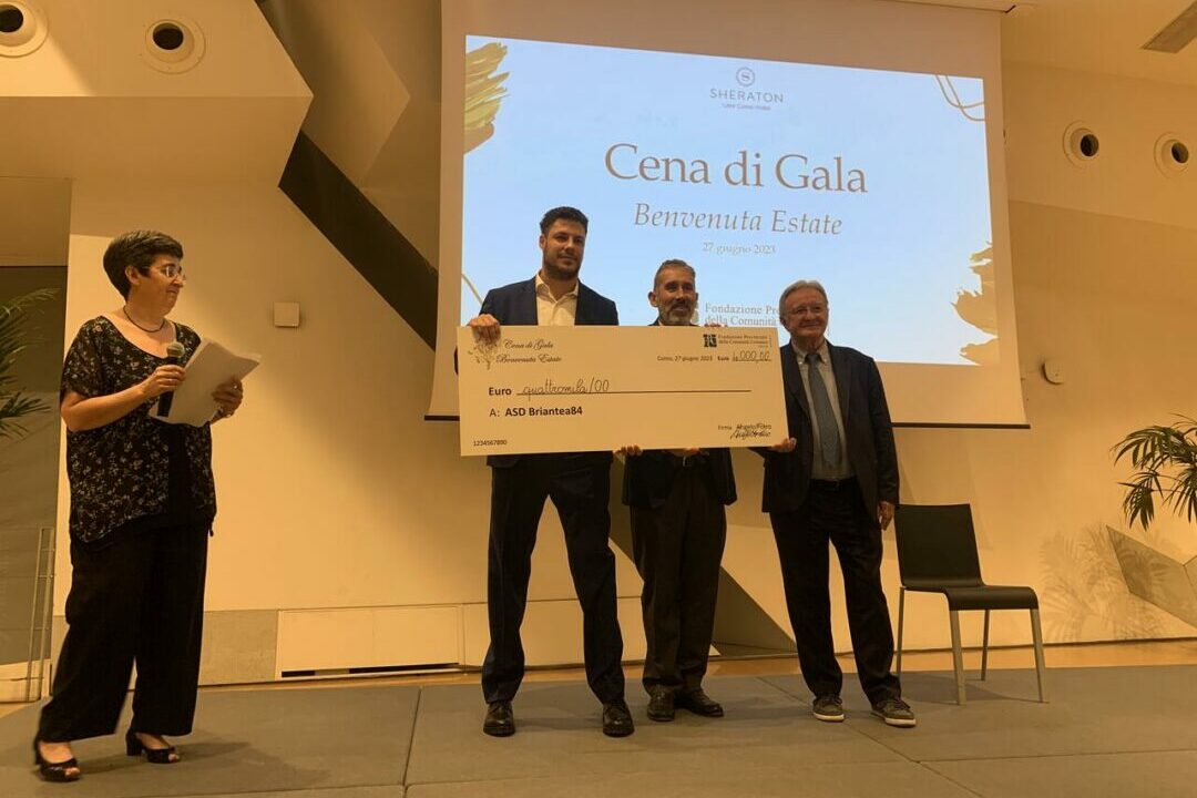 Briantea84 alla cena di gala della Fondazione Comasca